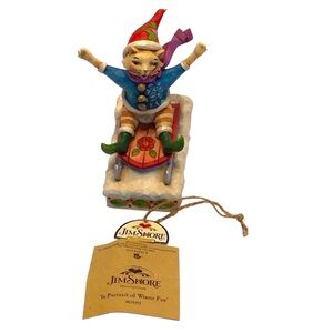 Jim Shore Heartwood Creek 4034392 “In Purrsuit of Winter Fun” 2013 New